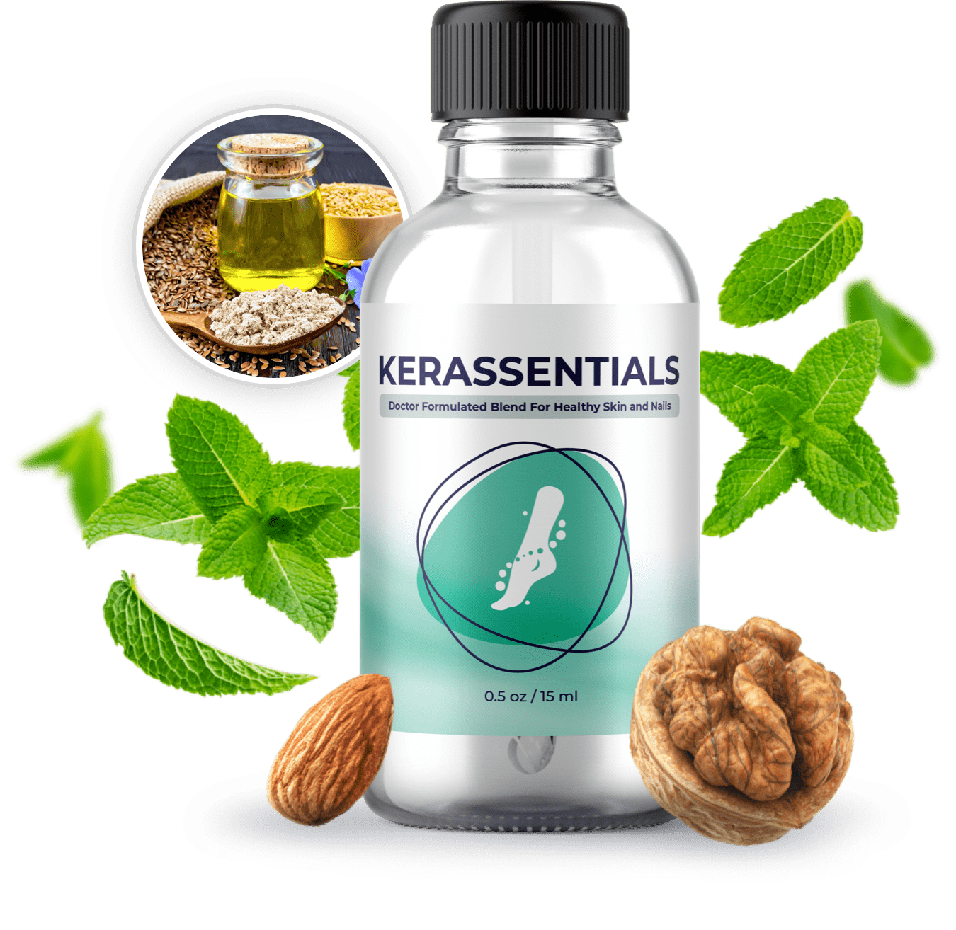 Kerassentials Antifungal Oil Official Bottle